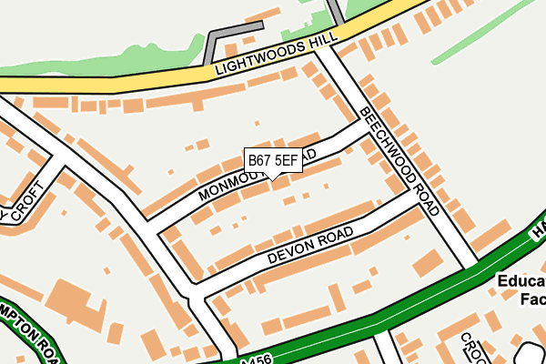 B67 5EF map - OS OpenMap – Local (Ordnance Survey)