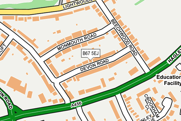 B67 5EJ map - OS OpenMap – Local (Ordnance Survey)
