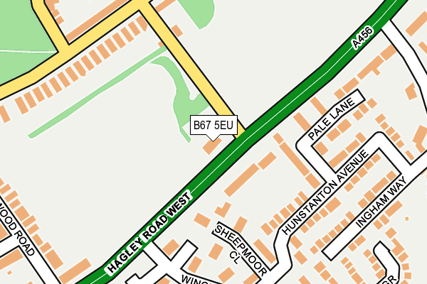 B67 5EU map - OS OpenMap – Local (Ordnance Survey)