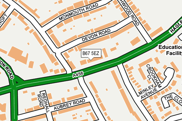 B67 5EZ map - OS OpenMap – Local (Ordnance Survey)