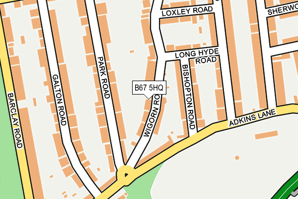 B67 5HQ map - OS OpenMap – Local (Ordnance Survey)