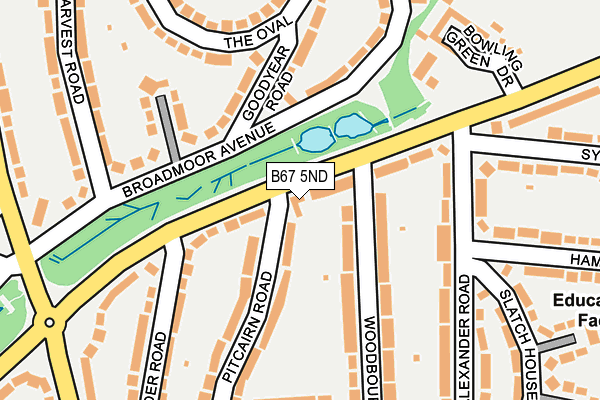 B67 5ND map - OS OpenMap – Local (Ordnance Survey)