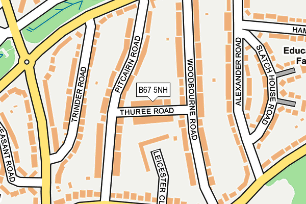 B67 5NH map - OS OpenMap – Local (Ordnance Survey)
