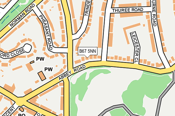 B67 5NN map - OS OpenMap – Local (Ordnance Survey)