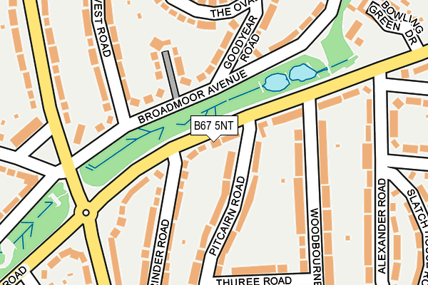 B67 5NT map - OS OpenMap – Local (Ordnance Survey)