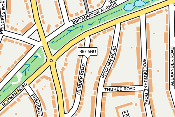 B67 5NU map - OS OpenMap – Local (Ordnance Survey)