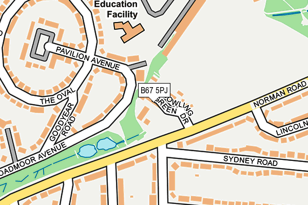 B67 5PJ map - OS OpenMap – Local (Ordnance Survey)
