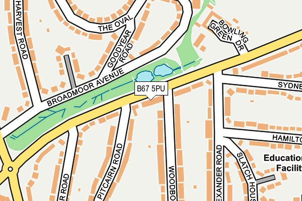 B67 5PU map - OS OpenMap – Local (Ordnance Survey)