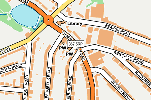 B67 5RP map - OS OpenMap – Local (Ordnance Survey)