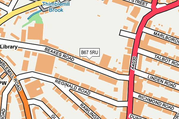 B67 5RU map - OS OpenMap – Local (Ordnance Survey)
