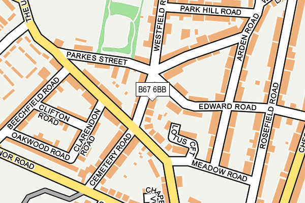 B67 6BB map - OS OpenMap – Local (Ordnance Survey)