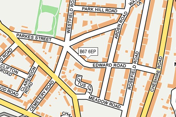 B67 6EP map - OS OpenMap – Local (Ordnance Survey)