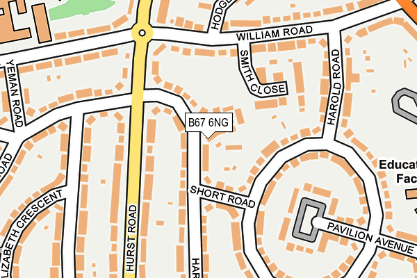 B67 6NG map - OS OpenMap – Local (Ordnance Survey)