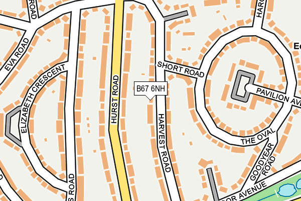 B67 6NH map - OS OpenMap – Local (Ordnance Survey)