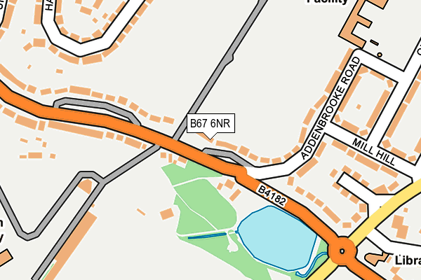 B67 6NR map - OS OpenMap – Local (Ordnance Survey)