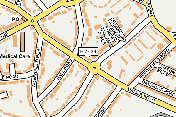 B67 6SB map - OS OpenMap – Local (Ordnance Survey)