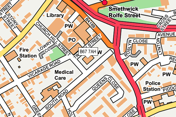 B67 7AH map - OS OpenMap – Local (Ordnance Survey)