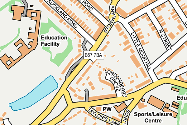 B67 7BA map - OS OpenMap – Local (Ordnance Survey)