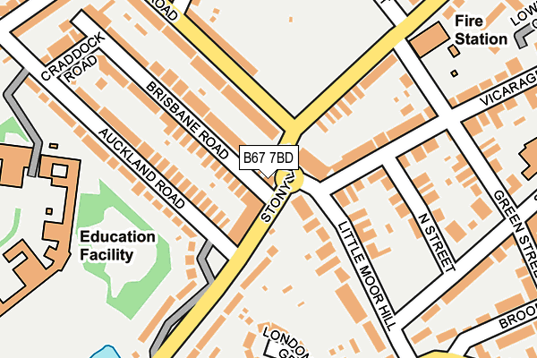 B67 7BD map - OS OpenMap – Local (Ordnance Survey)