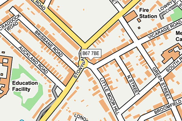 B67 7BE map - OS OpenMap – Local (Ordnance Survey)