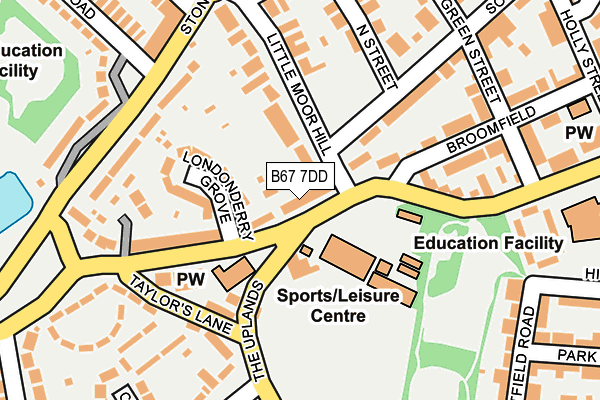 B67 7DD map - OS OpenMap – Local (Ordnance Survey)