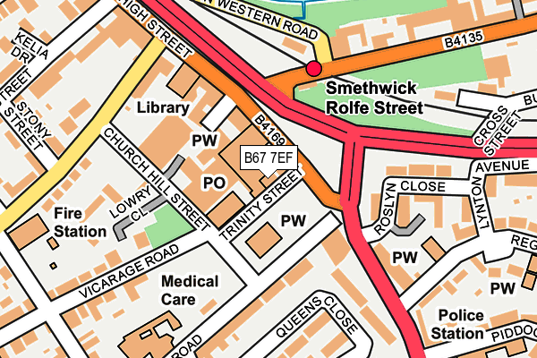 B67 7EF map - OS OpenMap – Local (Ordnance Survey)