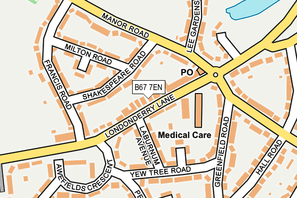 B67 7EN map - OS OpenMap – Local (Ordnance Survey)