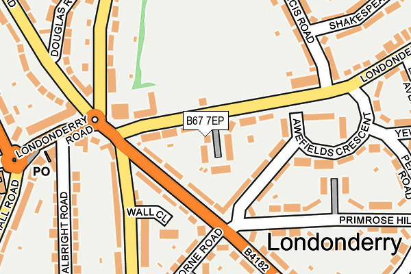 B67 7EP map - OS OpenMap – Local (Ordnance Survey)