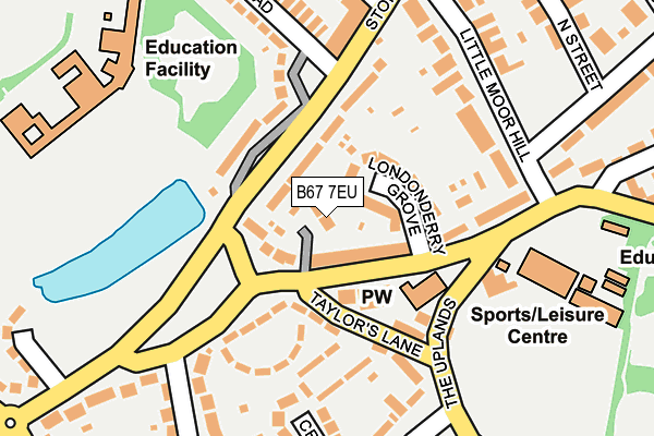 B67 7EU map - OS OpenMap – Local (Ordnance Survey)