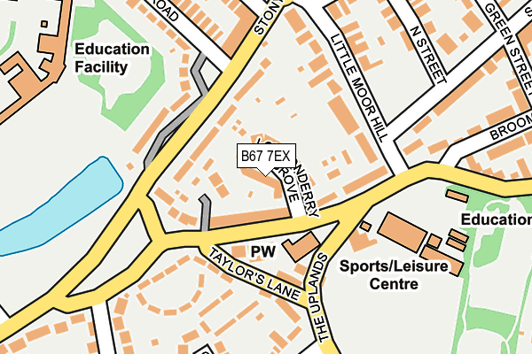 B67 7EX map - OS OpenMap – Local (Ordnance Survey)