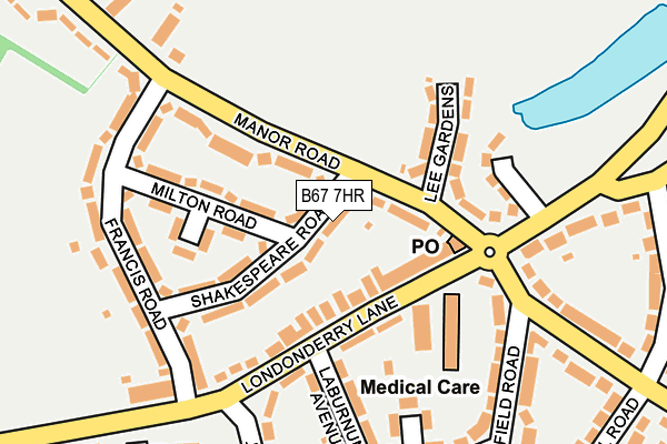 B67 7HR map - OS OpenMap – Local (Ordnance Survey)