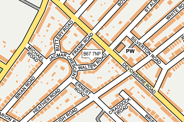 B67 7NP map - OS OpenMap – Local (Ordnance Survey)