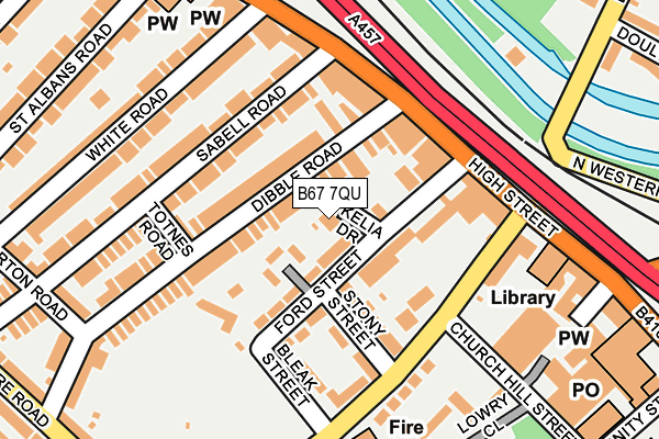 B67 7QU map - OS OpenMap – Local (Ordnance Survey)