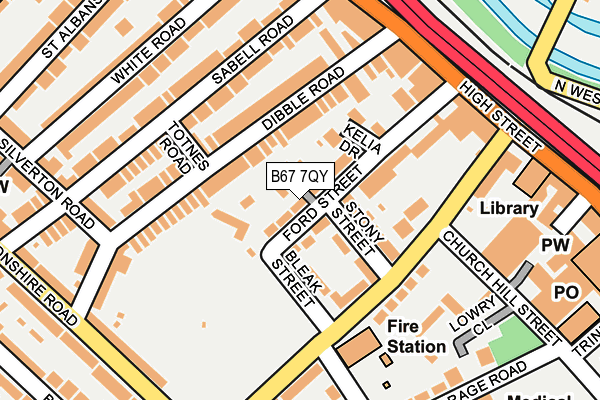 B67 7QY map - OS OpenMap – Local (Ordnance Survey)