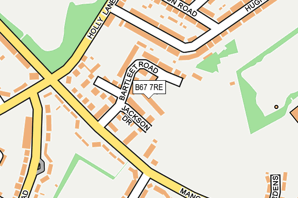 B67 7RE map - OS OpenMap – Local (Ordnance Survey)