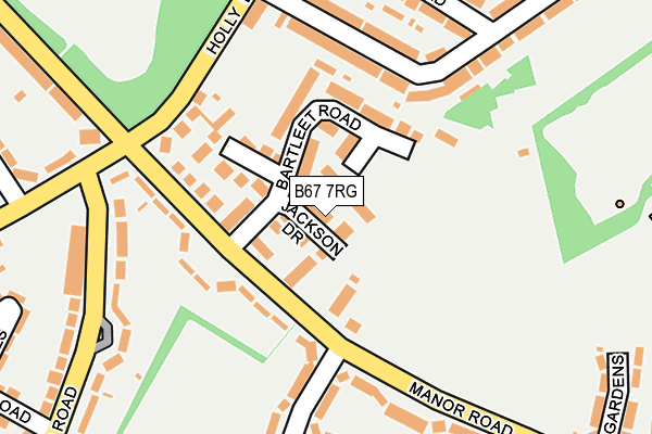 B67 7RG map - OS OpenMap – Local (Ordnance Survey)