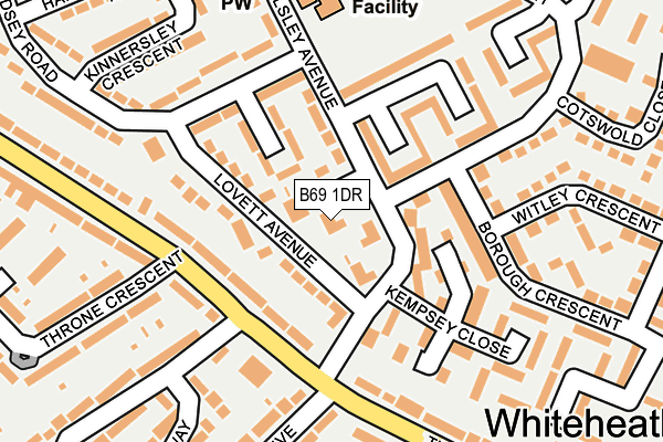 B69 1DR map - OS OpenMap – Local (Ordnance Survey)