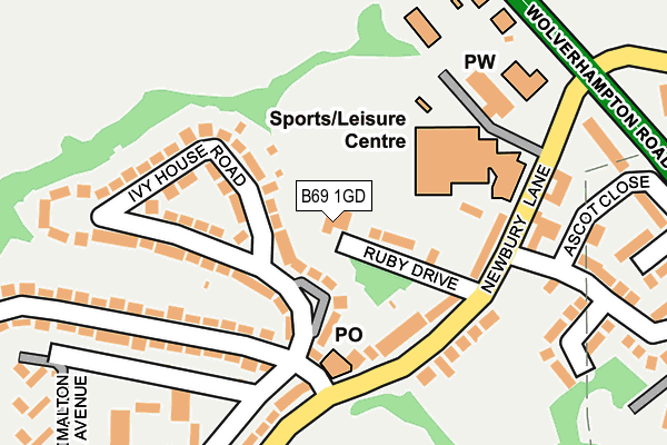 B69 1GD map - OS OpenMap – Local (Ordnance Survey)