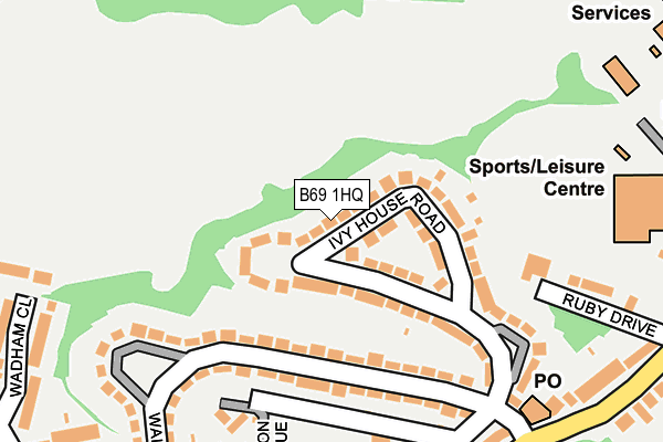 B69 1HQ map - OS OpenMap – Local (Ordnance Survey)