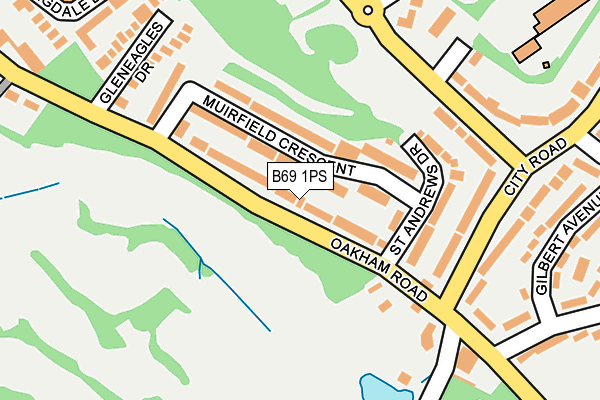 B69 1PS map - OS OpenMap – Local (Ordnance Survey)