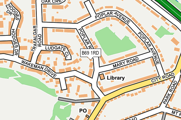 B69 1RD map - OS OpenMap – Local (Ordnance Survey)