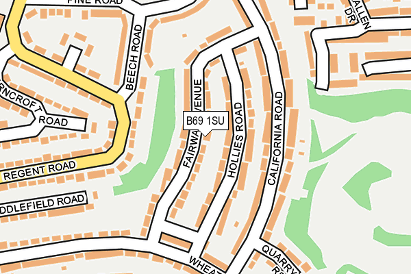 B69 1SU map - OS OpenMap – Local (Ordnance Survey)