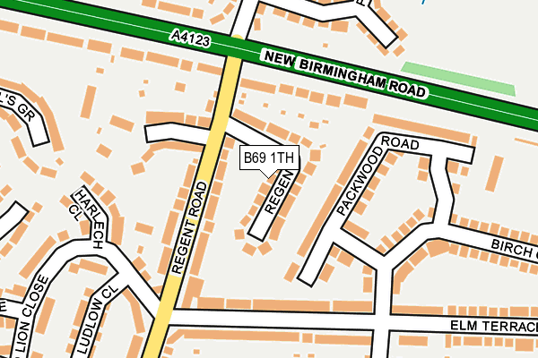 B69 1TH map - OS OpenMap – Local (Ordnance Survey)