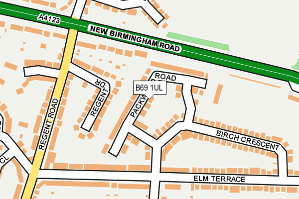 B69 1UL map - OS OpenMap – Local (Ordnance Survey)