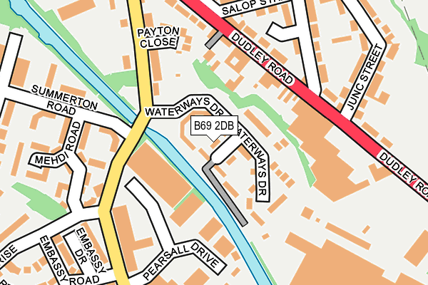 B69 2DB map - OS OpenMap – Local (Ordnance Survey)