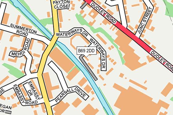 B69 2DD map - OS OpenMap – Local (Ordnance Survey)