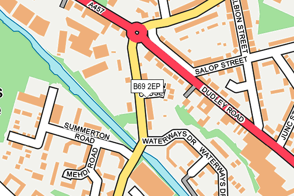 B69 2EP map - OS OpenMap – Local (Ordnance Survey)