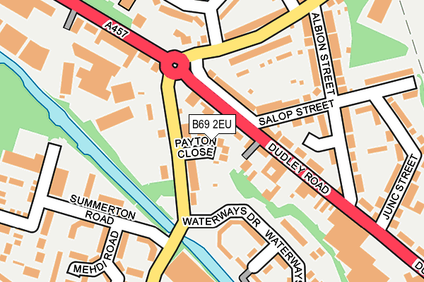 B69 2EU map - OS OpenMap – Local (Ordnance Survey)