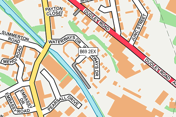 B69 2EX map - OS OpenMap – Local (Ordnance Survey)