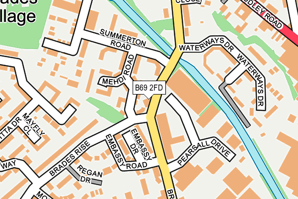B69 2FD map - OS OpenMap – Local (Ordnance Survey)